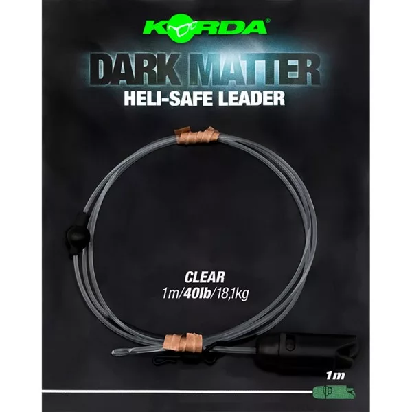 Korda Dark Matter Leader Heli Safe Clear 40lb 50cm