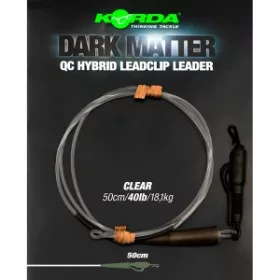   Korda - Dark Matter Leader QC Hybrid Clip Weed bas de ligne à connexion rapide