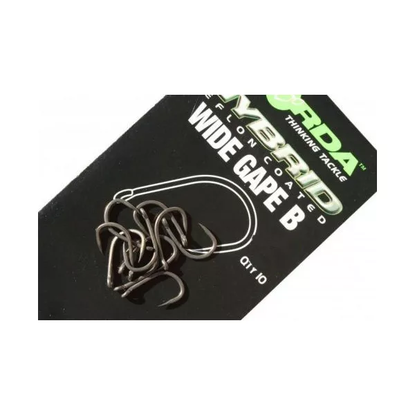 Korda Wide Gape Barbless avec œillet, Hameçon sans ardillon 10 pièces