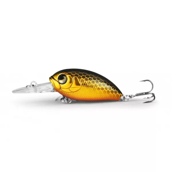 LUREFANS E39 - Flottant 4,8g/39mm, Leurre, code couleur Black & Gold 10