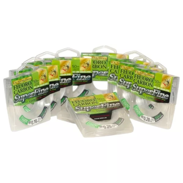 Sasame Fluoro Carbon Superfine Víztiszta 0,16mm 50m Fluorocarbon Előkezsinór