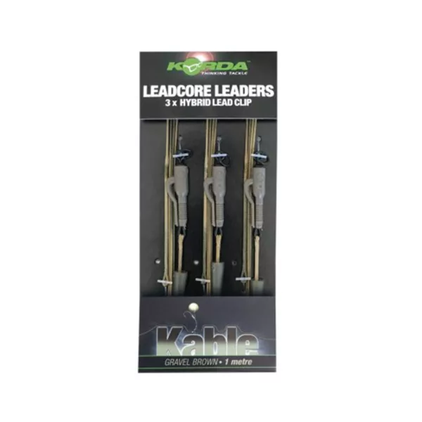 Korda Leadcore Hybrid Lead Clip Gravel Montage Bouillette Pré-monté 3 pièces