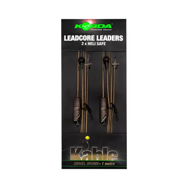 Korda Leadcore Heli Safe Gravel 1,00m Montage Leadcore Pré-monté 2pcs