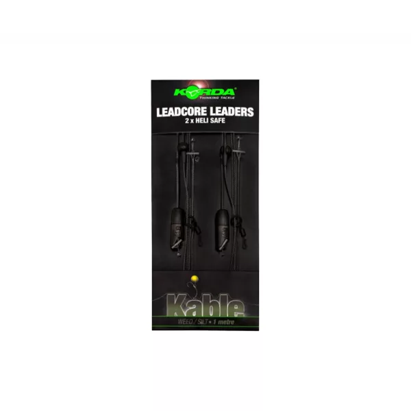 Korda Leadcore Heli Safe Weed 1,00m Montage Leadcore Pré-monté 2pcs