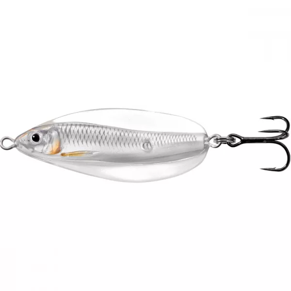 Livetarget Cuillère Ablette Erratique Argent/Perle 21gr 7cm Leurre Ondulant