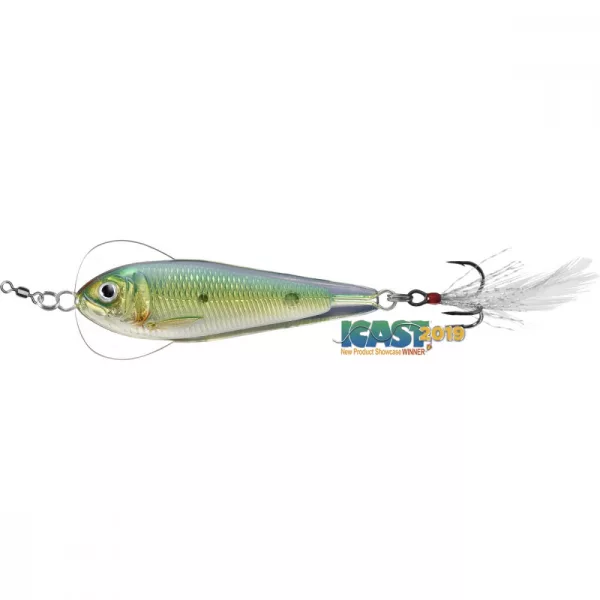 Livetarget Cuillère à Jigging Flutter Shad Or/Vert 11gr 5cm Cuillère vacillante