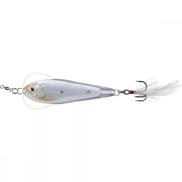 Livetarget Cuillère à Jigging Flutter Shad Argent/Perle 11gr 5cm Cuillère vacillante