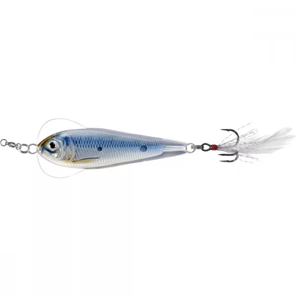 Livetarget Cuillère à Jigging Flutter Shad Argent/Bleu 14gr 5,5cm Cuillère vacillante
