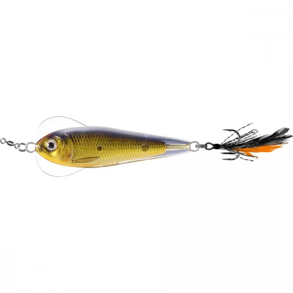 Livetarget Cuillère à Jigging Flutter Shad Or/Noir 14gr 5,5cm Cuillère vacillante