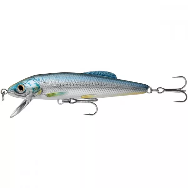 Livetarget Méné Jerkbait Finesse Argent/Bleu 7,5cm 7gr Wobbler
