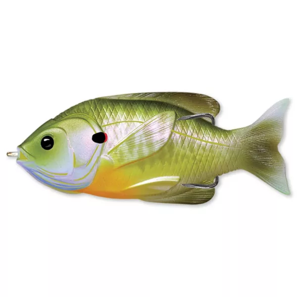 Livetarget Sunfish Walking Bait Bluegill Naturel/Vert 90mm 18g