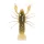 Livetarget Crawfish Un-Rigged Yellow-Pumpkin 7,1cm Sinking Écrevisse en Plastique 6 pièces