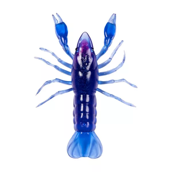 Livetarget Écrevisse non montée Bleu-Violet 7,1cm Coulante Écrevisse en plastique 6 pièces