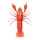 Livetarget Écrevisse non montée Rouge-Rouge 7,1cm Coulant Écrevisse en plastique 6 pièces