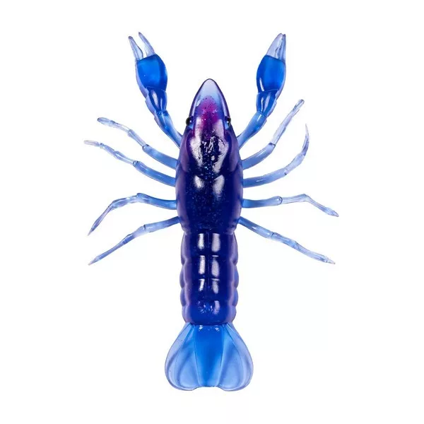 Livetarger Crawfish Un-Rigged Blue-Purple 9,7cm Sinking Écrevisse en Plastique 4 pièces