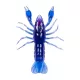 Livetarger Crawfish Un-Rigged Blue-Purple 9,7cm Sinking Écrevisse en Plastique 4 pièces