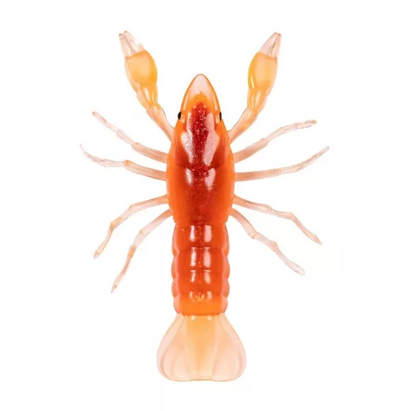 Livetarger Crawfish Un-Rigged Fire-Orange 9,7cm Sinking Écrevisse en Plastique 4 pièces