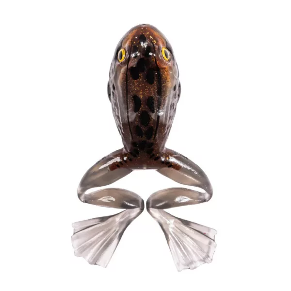 Livetarget Grenouille Freestyle Bronze-Blanc 5cm Imitation de grenouille 4 pièces