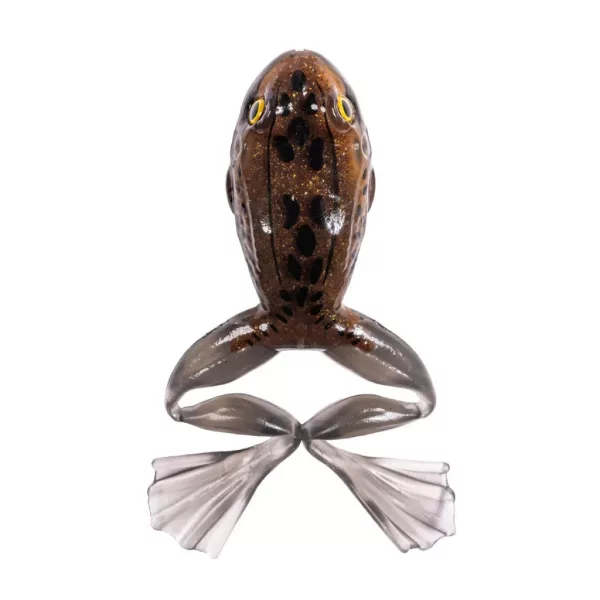 Livetarget Grenouille Freestyle Marron-Noir 7,5cm Imitation de Grenouille 2db