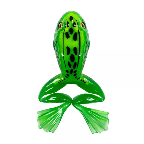 Livetarget Grenouille Freestyle Vert-Jaune 7,5cm Imitation de Grenouille 2db