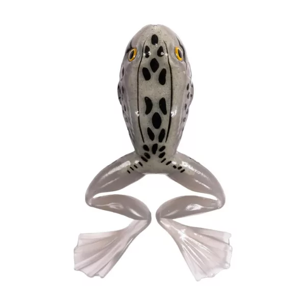 Livetarget Freestyle Frog Gris-Blanc 7,5cm Imitation Grenouille 2 pièces