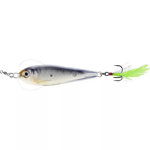 Livetarget Flutter Shad Luminescent-Noir 7,0cm 28gr Leurre Artificiel avec Mouche Artificielle