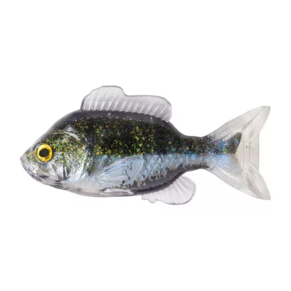 Livetarget Crapet Non Monté Vert-Nacré 8,5cm Crapet en Caoutchouc 4db