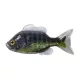Livetarget Crapet Non Monté Noir-Vert 8,5cm Crapet en Caoutchouc 4db