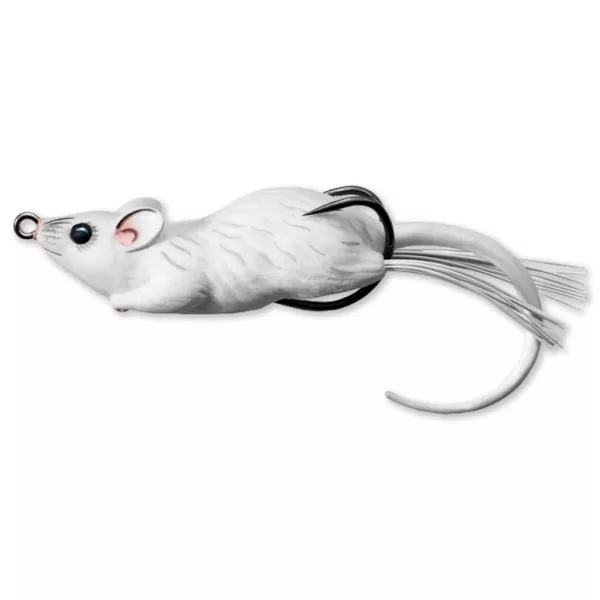 Livetarget Mouse Walking Bait Blanc-Blanc 9cm 28gr Leurre Souris