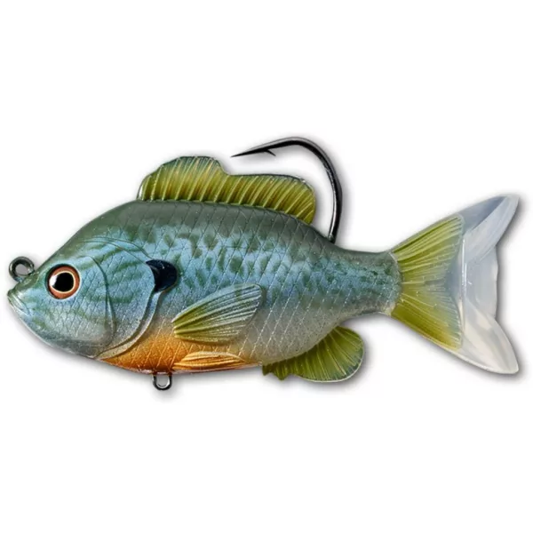 Livetarget Swimbait de Poisson-soleil Crapet-soleil Bleu Naturel 9cm 14gr Poisson-soleil Appât en Plastique