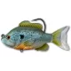 Livetarget Swimbait de Poisson-soleil Crapet-soleil Bleu Naturel 9cm 14gr Poisson-soleil Appât en Plastique