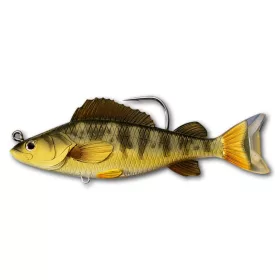   Livetarget Swimbait Perche Jaune Or-Olive 11,3cm 21gr Leurre en plastique