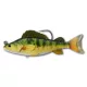 Livetarget Swimbait de Perche Jaune Jaune-Vert 13,4cm 35gr Appât en Plastique