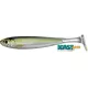 Livetarget Slow-Roll Shiner Paddle Tail Silver-Green 12,5cm Leurre en Plastique 4pcs
