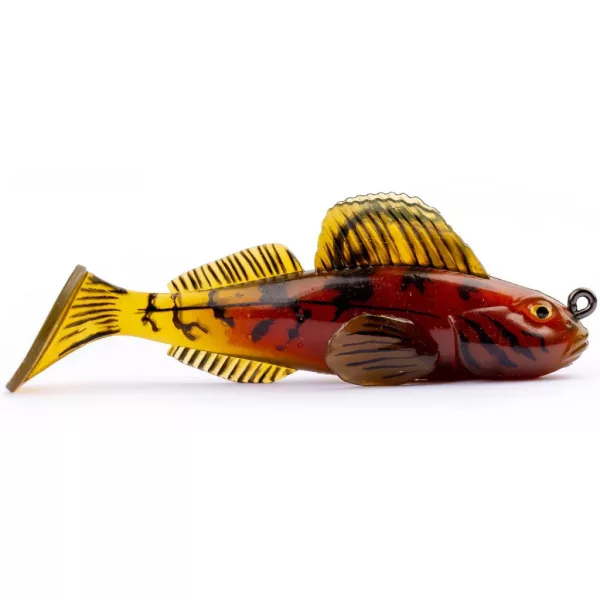 Livetarget Goby Paddletail Rigged Green-Red 8,4cm 12gr Süllyedő Plasztik Csali