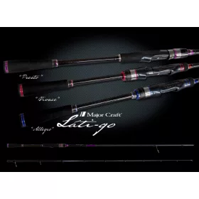   Major Craft Lati-Go LTGS-822MH Rapide 2,50m 10-32gr Canne à pêche spinning en 2 sections
