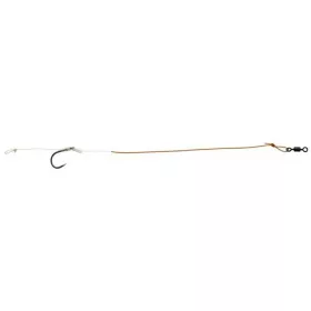  Mivardi Combi 4 Barbelé, Hameçon pré-noué à œillet 2pcs