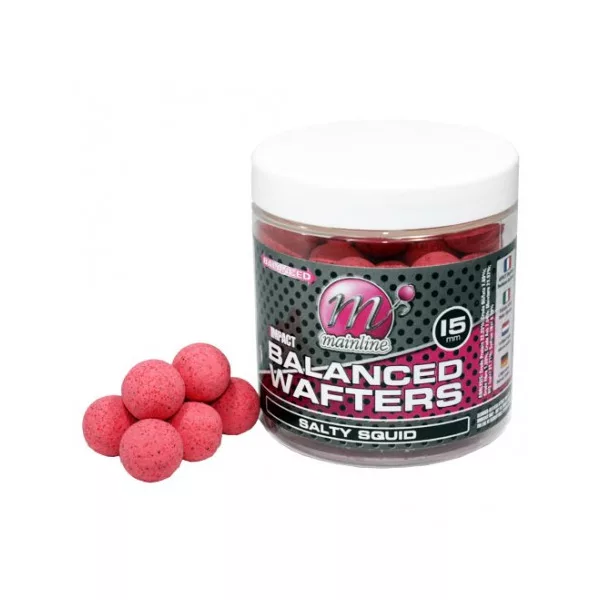 Mainline High Impact Balanced Wafter Salty Squid - 15mm - bouillette wafters