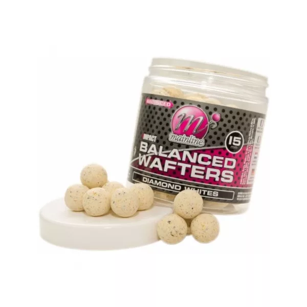 Mainline High Impact Balanced Wafters Diamond Whites - 15mm - bouillette wafters