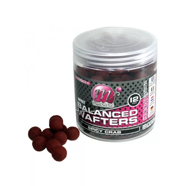 Mainline High Imp. Balanced Wafters Spicy Crab -12mm - bouillette wafters