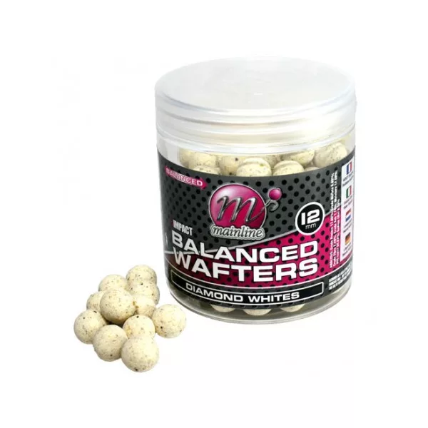 Mainline High Imp. Balanced Wafters Diamond Whites - 12mm - bouillette wafters