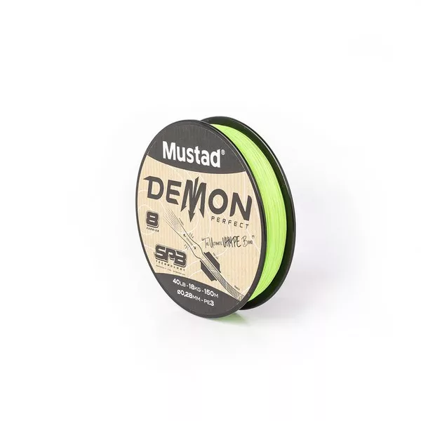 Mustad Demon Perfect Braid Chartreuse 0,35mm 150m Ligne Principale Tressée