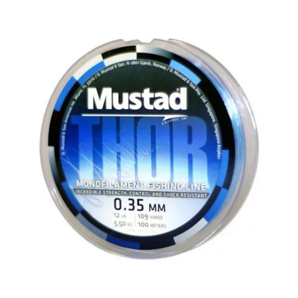 Mustad Thor Super Soft Mono 1.00mm 20m 90lb Bas de ligne Monofilament Transparent