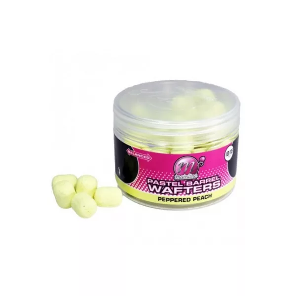 Mainline Pastel Wafter Barrels Peppered Peach - appât wafters pour hameçon