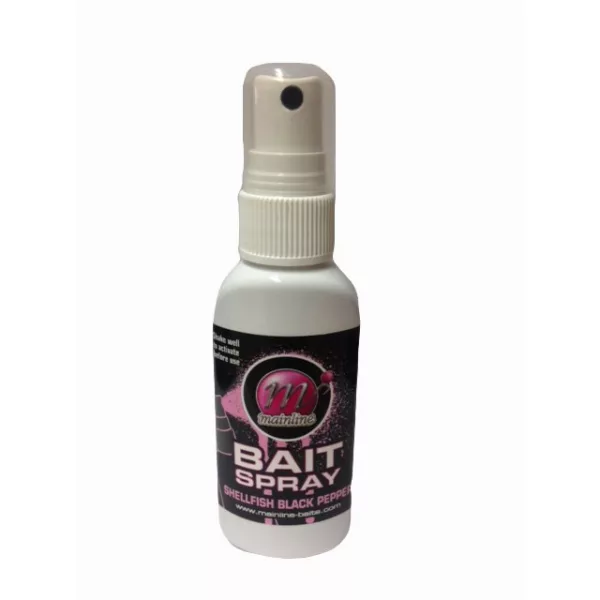 Mainline Spray d'appât Shellfish Black Pepper - spray d'arôme