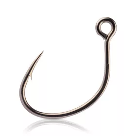   Mustad Ruthless In-Line Single 1 6 pièces Hameçon à œillet, barbelé, pour silure