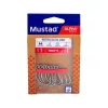 Mustad Ruthless In-Line Titan Steel 1 Hameçon à Œillet, Barbelé 6pcs