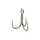 Mustad Jaw Lok 5X Strong 1/0 Hameçon triple 6 unités