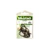 Mustad Ultra NP Single Catfish Black Nickel 3/0 Hameçon à Œillet, Barbelé 8pcs
