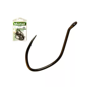   Mustad Ultra NP Single Catfish Black Nickel 4/0 Hameçon à Œillet, Barbelé 6pcs